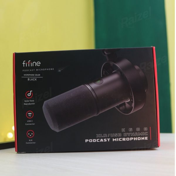 Fifine K688 XLR/USB Dynamic Podcast Microphone
