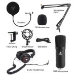 MAONO AU-A04H USB Microphone Set with Studio Headphone - Image 2